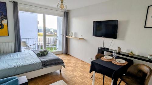 Et tv og/eller underholdning på Appartement de charme