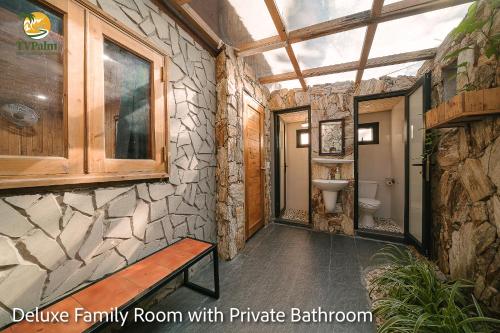 Et badeværelse på TVpalm Ecolodge