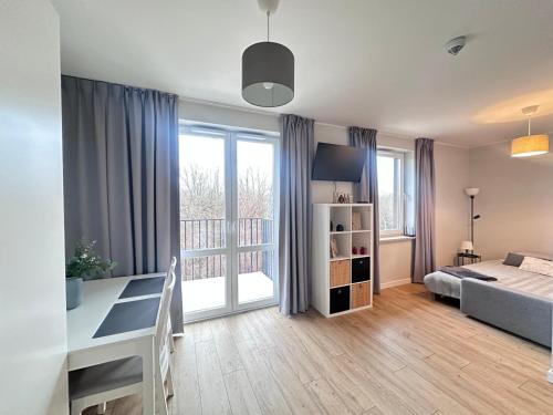 Postel nebo postele na pokoji v ubytování Kopalniana Street