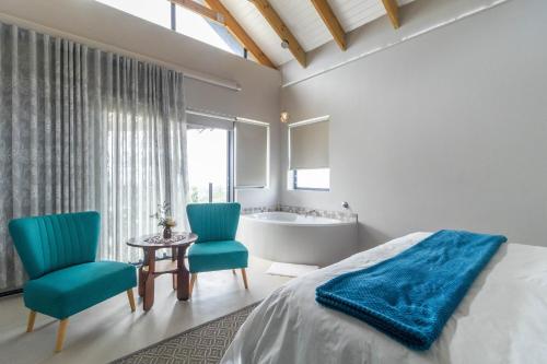 Giường trong phòng chung tại Riebeek Vista