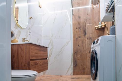 Phòng tắm tại Sky Apartman