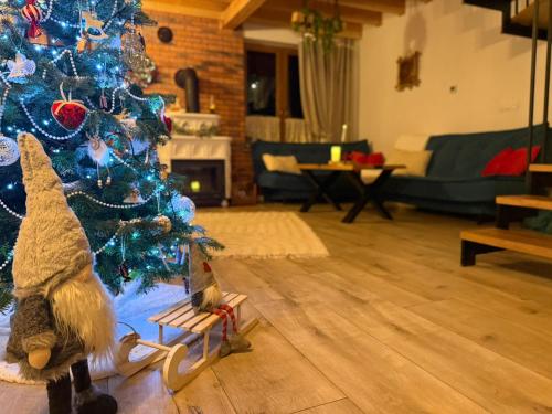 Et opholdsområde på Domek Za Skałą