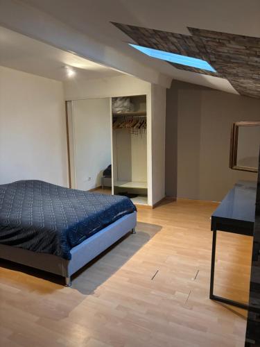 Et opholdsområde på Appartement au porte de Geneve