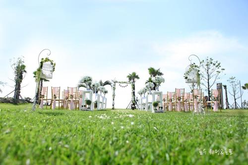 Zahrada ubytování Sun and Moon Resort