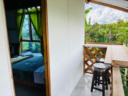 Balkón nebo terasa v ubytování cabaña hotel oasis