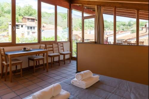 En balkon eller terrasse på Casa Rural La Vera, Terraza con Vistas a la Sierra