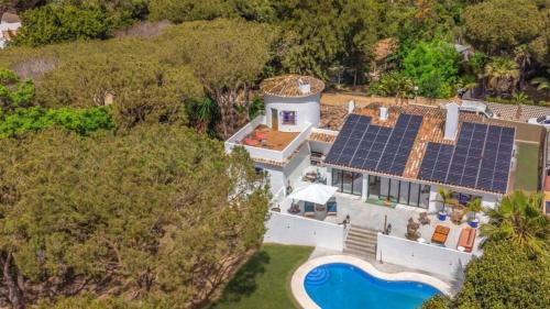 Villa Palmerie - Private Design-Led Luxury Villa with Pool, Gardens & Mediterranean Calm - Sea view, near beach, sleeps 12