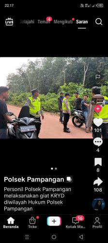 a page of a website with people on a motorcycle at HUB KAMi in Cikunir Satu
