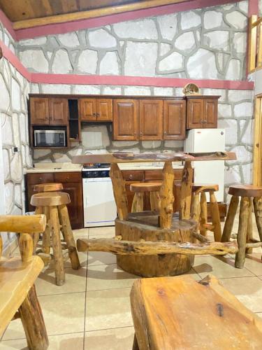 Køkken eller tekøkken på Cabañas las Gemelas
