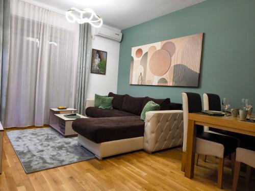 Et opholdsområde på Alex apartman