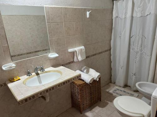 Koupelna v ubytování Posada Tupasy