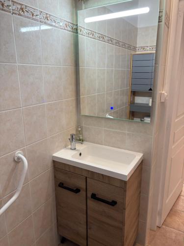 Et badeværelse på gite chez Galinette