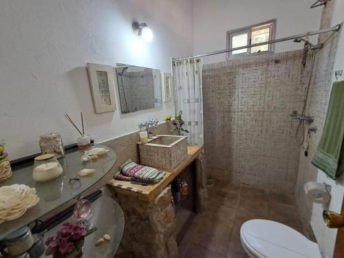 Koupelna v ubytování Casa en Zagarzazu