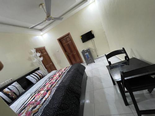 Postel nebo postele na pokoji v ubytování Danstels lodge