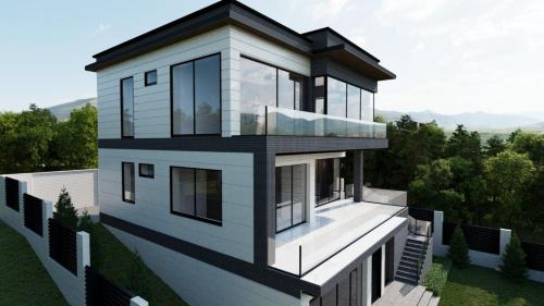 eine Darstellung eines Hauses in der Unterkunft Kenac Lerner Dilijan in Dilidschan