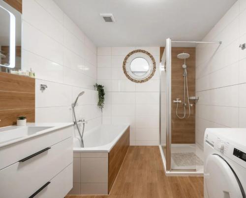 Koupelna v ubytování Apartment Senec, Slnečné jazerá near Aquapark