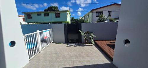 Het gebouw waarin het vakantiehuis zich bevindt