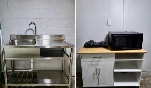 Kuchyň nebo kuchyňský kout v ubytování STUDIO Private & Beautifull