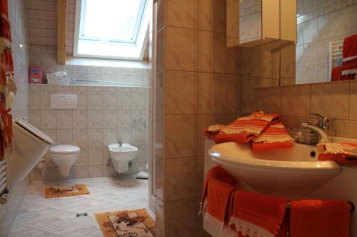 Phòng tắm tại Appartement Rehblick