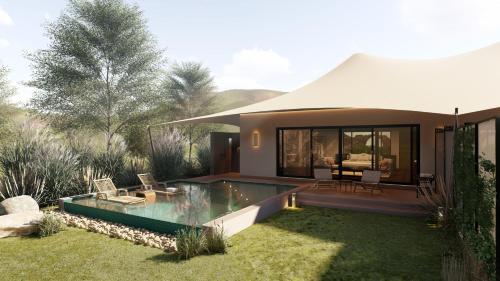 Bazén v ubytování Alila Fort Bishangarh Jaipur - A Hyatt Brand nebo v jeho okolí