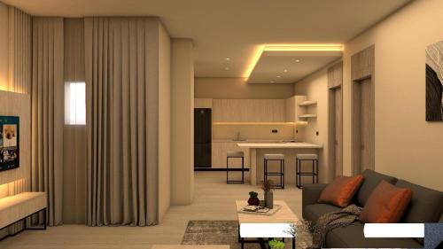 Et opholdsområde på Karim Hotel