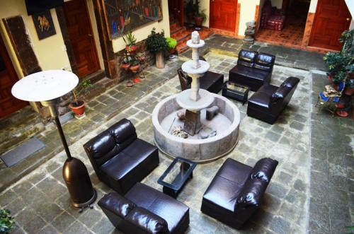 The lounge or bar area at Hotel Choquequirao