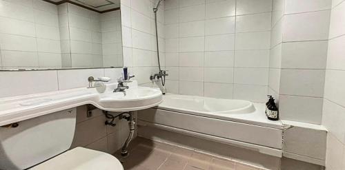 Et badeværelse på Hotel Lisa