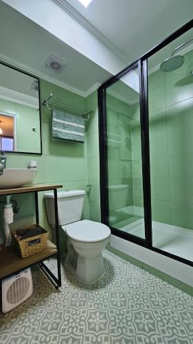 Koupelna v ubytování Departamento Costanera del Mar