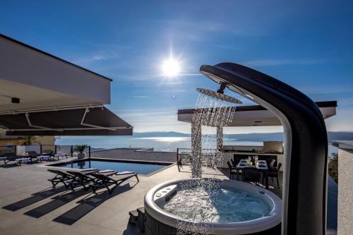 Luxury Villa Ida with Heated Pool, Hot Tub and Sauna