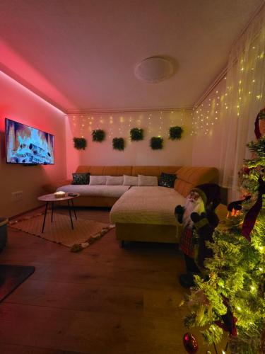 Giường trong phòng chung tại Holiday home Sovica