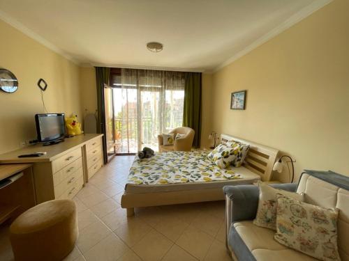 Et tv og/eller underholdning på Amarena Studio Santa Marina, Sozopol