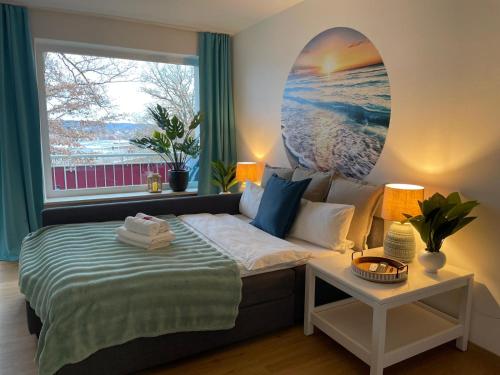 Giường trong phòng chung tại SunsetRetreat in Seenähe