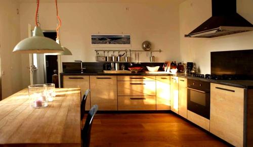 Kuchyň nebo kuchyňský kout v ubytování Ferienwohnung "Hochfeld Bergblick"