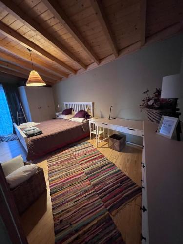 En eller flere senge i et værelse på Casa do Brejão campo e praia