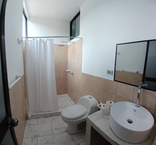 Et badeværelse på LOMAS de SAUCE