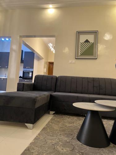 Khu vực ghế ngồi tại Residence Ndeye Ngouye