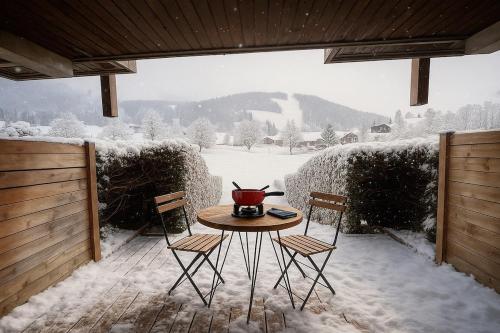 Au pied des pistes