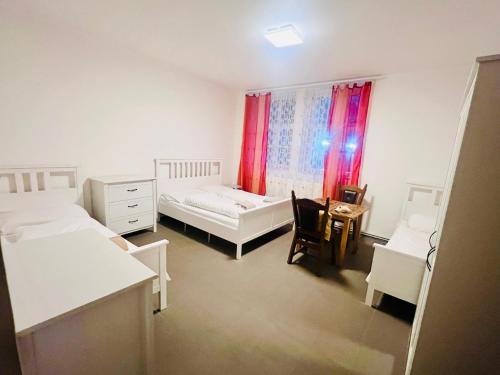 Postel nebo postele na pokoji v ubytování Big apartment in Brandýs nad Labem