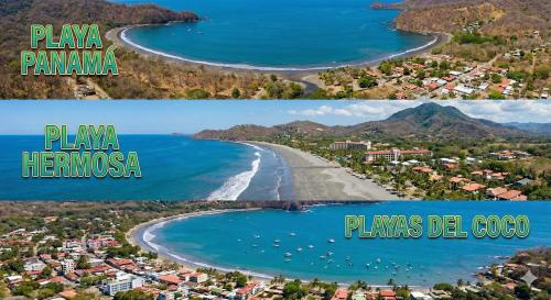 two different views of the beaches of pamoya and pamoya hong at Apartamentos DesCANso in Comunidad