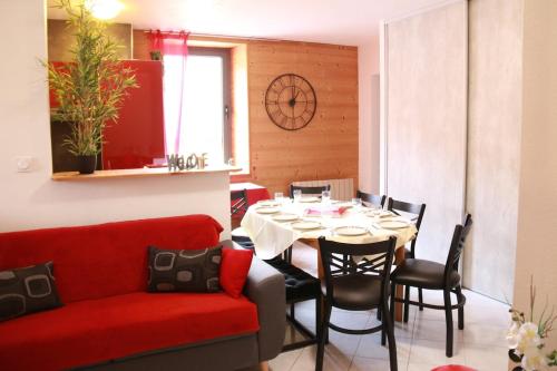 Posezení v ubytování La Loge du Billat