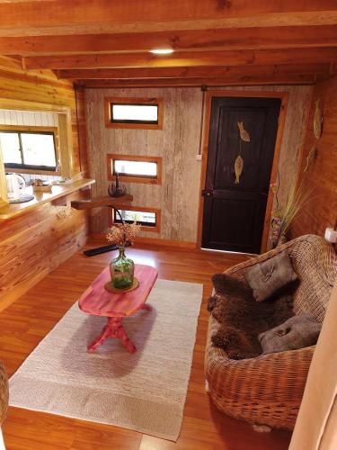 Et opholdsområde på Cabaña