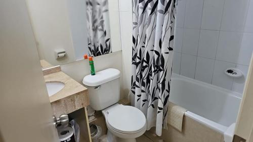 Koupelna v ubytování Departamento Laguna Vista en Algarrobo