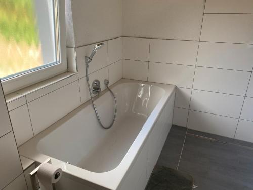 Koupelna v ubytování Ferienhaus Im Kirbachtal