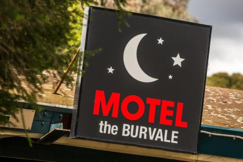 a sign for a motel the burvillille on a building at Burvale Hotel in Nunawading