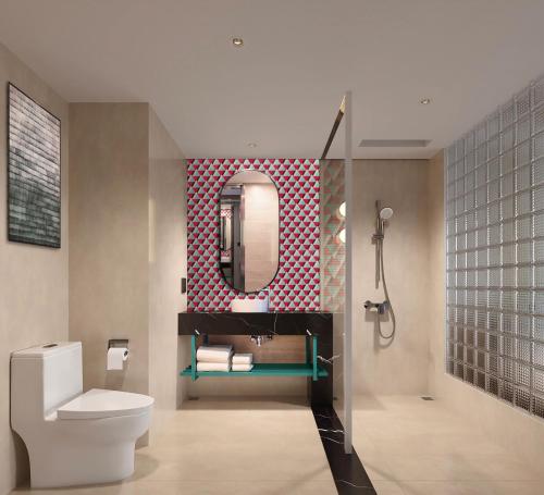 Et badeværelse på Holiday Inn Express Chengdu West Gate by IHG