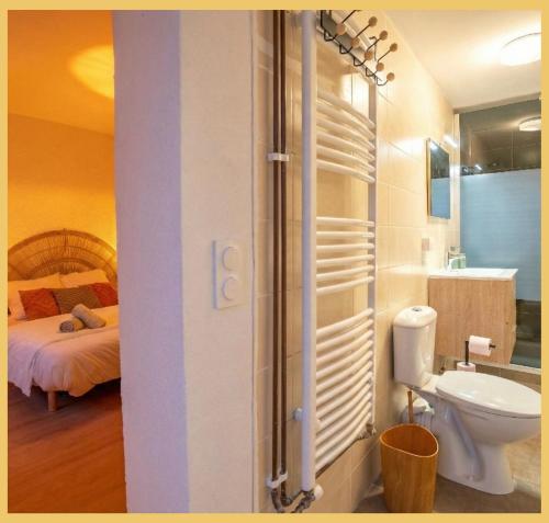Koupelna v ubytování L'Amara I T1 I Gaillard