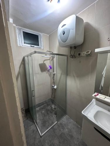 Koupelna v ubytování Hebergement centenaire