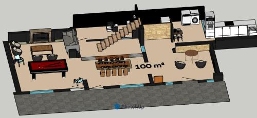 a floor plan of a house at La Pastorale in Manhay