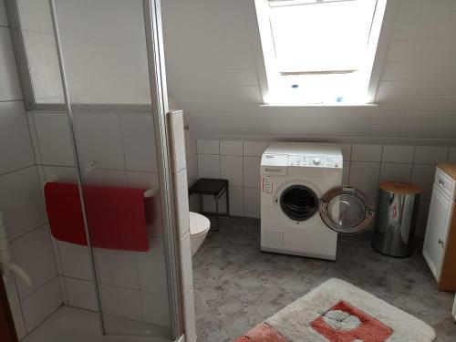 Koupelna v ubytování Ferienwohnung Jansen