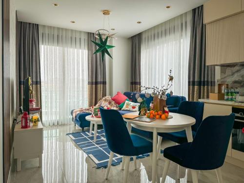 Posezení v ubytování Qoople Excellence apartments by the sea